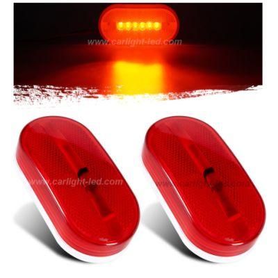 LED Trailer Side Marker Lights with Reflex Lens (BD-006R05AYA-R)