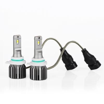 Lightingway Auto LED Light L6 Mini Size Design 50W 6000lm 9012 Headlight Hir2 Car LED Bulb
