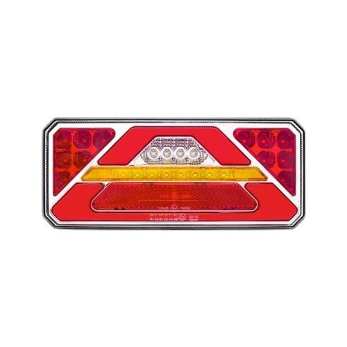 LED Rear Brake Turn Reserve Fog Tail Marker Lights 24V 6 Multi-Functions Rear Tractor Trailer Tail LED Lights for Truck Trailer