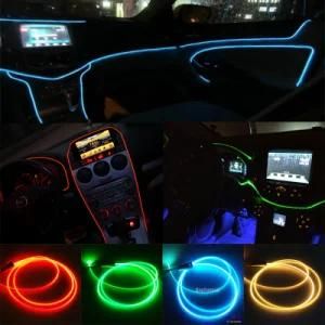 Optic Fiber Cable Light for Car Interior Decoration New Atmosphere Light EL Wire Replacement
