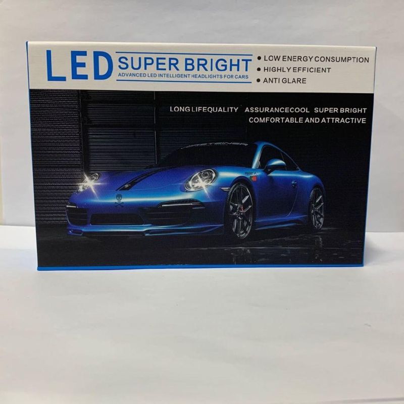 Factory Direct High Power CREE Chip Super Bright 72W 8000lm High&Low Beam H4 H7 9005 H11 H10 H8 H13 Auto LED Light Bulb