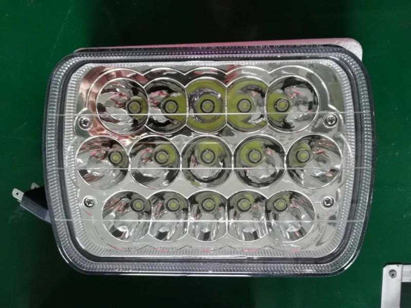 Faros LED Auto Lighting 7 Inch 45W Square High Low LED Truck Headlight