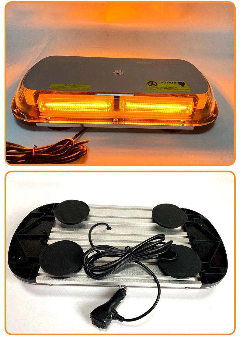 High-Power 72W COB High Bright Warning Light Car Strobe Dome Light Short Row Light