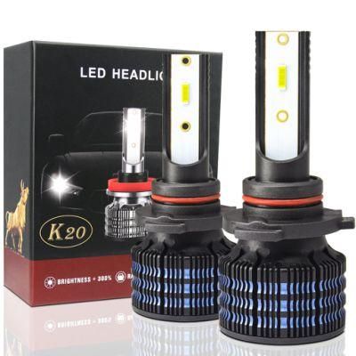 Super Bright K20 LED Headlight H4 Csp H1 H11 9005 9006 H7 55W 12000lm 9-32V LED Headlight Bulb