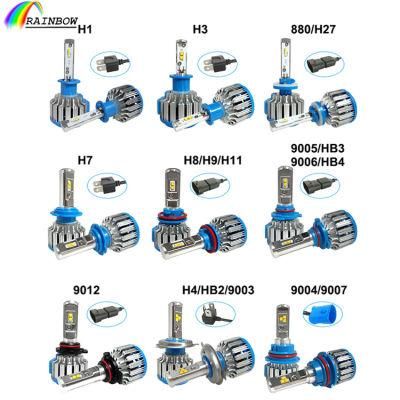 H4 COB LED Auto Bulbs Car Headlight H7 H1 H3 H8 H9 H11 H13 9005 9006 9007 55W 6000lm 6000K Auto Headlamp Fog Light Bulbs