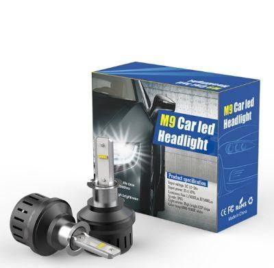 Wholesale Cheap M9 Car Fog Light LED Headlight H1 H3 H11 H13 9007 9005 9006 Hb3 Hb4 5202 H4 H7 LED Headlight LED Car Light 72W 24V 8000lm