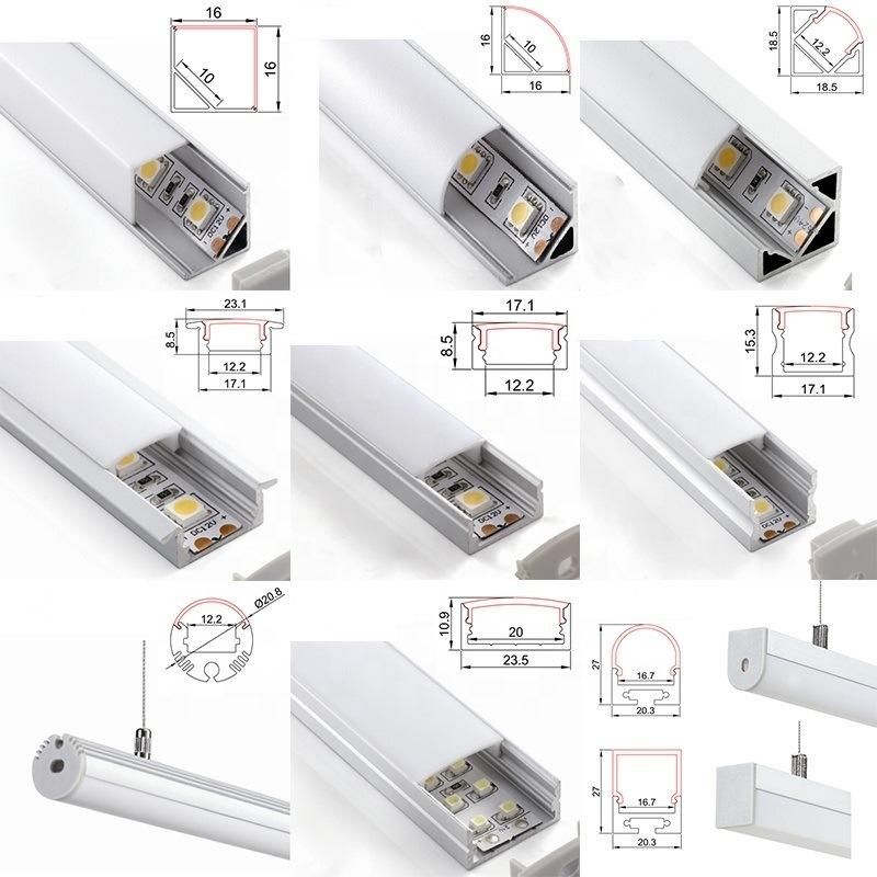 DOT-Free 12V 24V 11W COB LED Strip 480LEDs/M LED Strip Light with Aluminum Profile Light Bar for Car Light