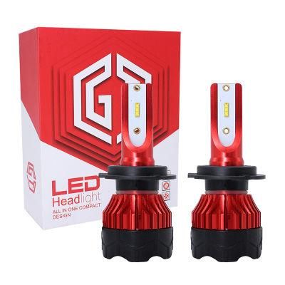 K5 H4 LED 12000lm / Pair 4 Sides Csp Headlight H13 H11 H7 9005, 9006, 9007, 9012 Beam Car Bulbs for Headlights