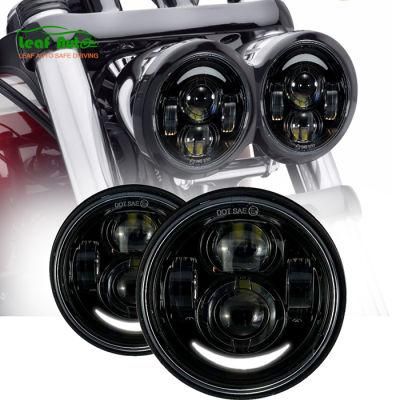 Motorcycle 5 Inch Moto Round Headlamps for Harley Dyna Fxdf Model Driving Lamps 5&quot; Fat Bob Projector LED Headlight