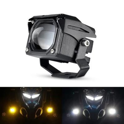 U9-P Motorcycle Lighting System 30W LED Motorcycle Headlight Faro Moto Dual Color White Yellow Kit