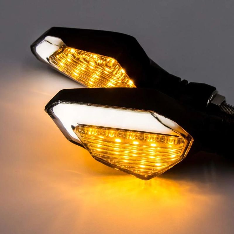 Universal Motorcycle LED Turn Signal Lights Waterproof Front Rear Indicator Blinker Light Daytime Running Lights