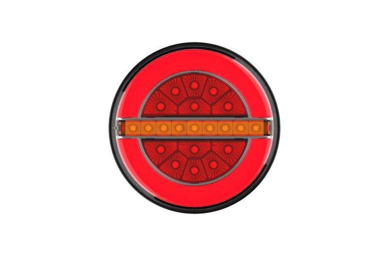 24V 5.5" LED Round Multi-Functional Modern Design Hamburger Lamp Rear Lamp LED Tail Lights Stop Turn Truck Tail Lights