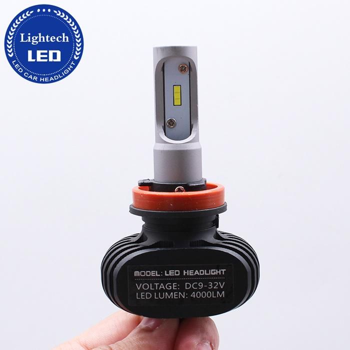 Auto Spare Parts S1 LED Headlight 50W H1 H3 H7 H4 H11 9005 9006 Csp Chip Car LED Headlamp