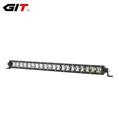 Ultra-Low Profile 100W Single Row 12/24V LED Light Bar for Auto Car Offroad 4X4 (GT3510-100W)