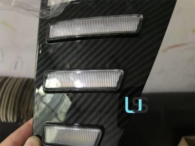 Carbon Fiber Auto Car Front Fog Lamp Daytime Running Light for 18-21 Geely Proton X50 Coolray