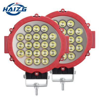 Haizg Car Accessories 63W 7inch LED Spot Work Light for Truck Tractor Boat Jeeps ATV SUV Offroad Fog Driving Working Lamp 24V