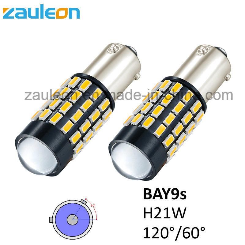 LED Amber Yellow H21W Bay9s Bayonet Side Indicator Repeater Bulbs