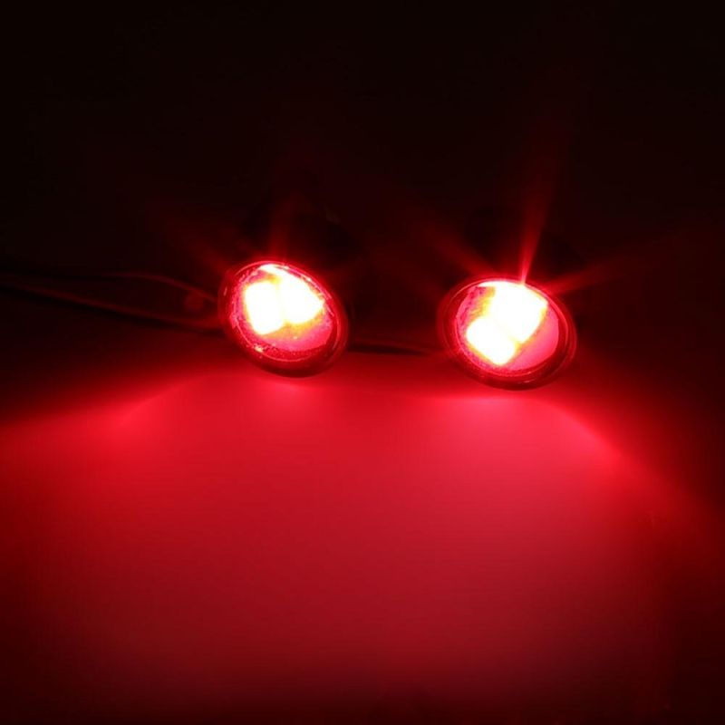 2PCS Motorcycle Light DC 12V Daytime Running Lights DRL Eagle Eye Flashing Light Motorcycle Accessories LED Reversing