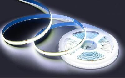 High Density LED Tape Ribbon Light DC24V 480LEDs 8mm 10W/M White Warm White DOT-Free Flexible COB LED Strip