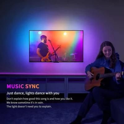 Magic Music Rhythm Full Color Running Water Intelligent Background Light