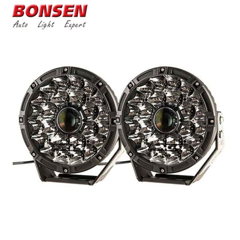 New Style 12V 24V 8.5inch 9inch Round Hybrid Laser LED Driving Work Light