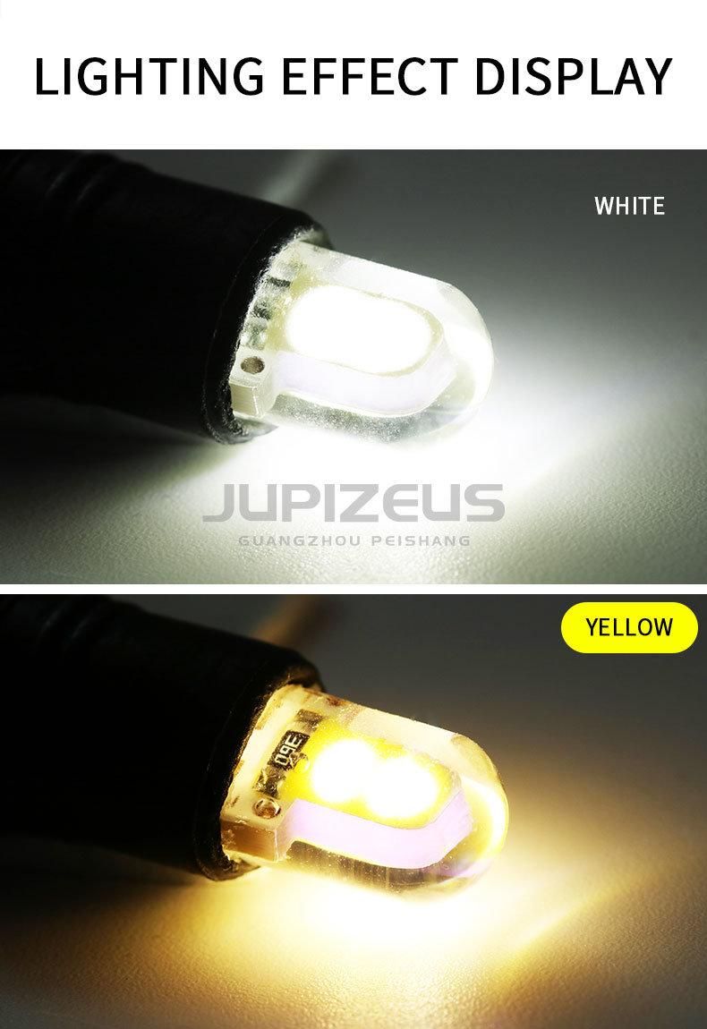 12V LED T10 Silicone COB LED Car Parking Light Silica Gel LED Wedge Interior Dome Lamp 194 Auto Turn Side Bulbs