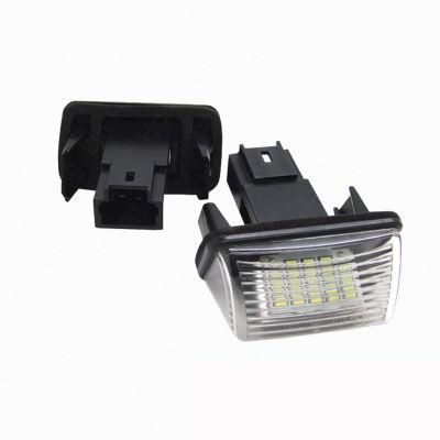 6500K 7000K White Full LED License Plate Light for Peugeot LED License Plate Lamp