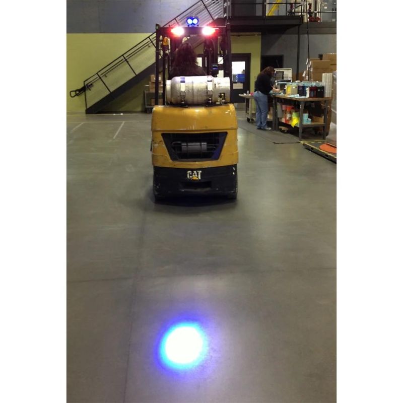 2019 New Product Forklift Blue LED Safety Spotlight Warning Work Light Warehouse Safety Warning Lamp