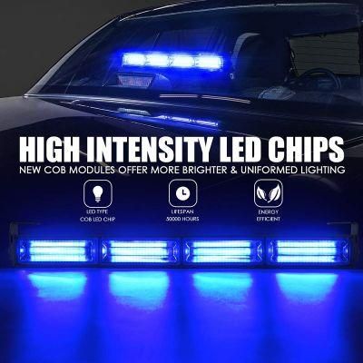 COB LED Strobe Light 24&quot; Flashing Modes Magnet Base Car Traffic Emergency Light Bar Hazard Warning Flash Lamp