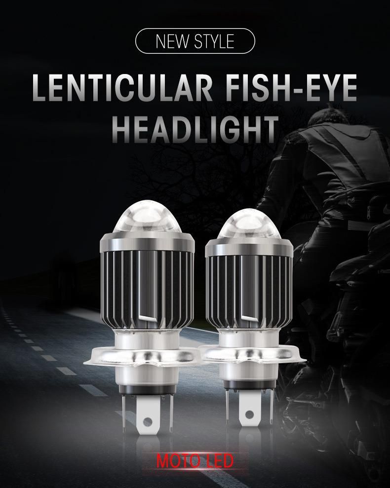 LED Motorcycle Electric Car LED Two-Claw Three-Claw Two-Color Headlight 3000K 6000K Mini Projection Lens