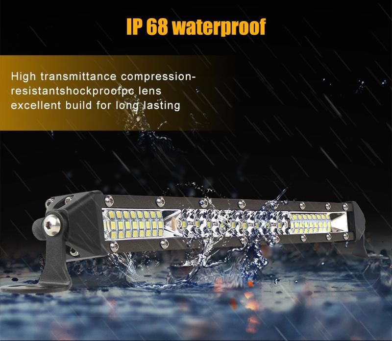 Jeep ATV UTV Driving Beam Single Row 10inch 4X4 Offroad LED Bar