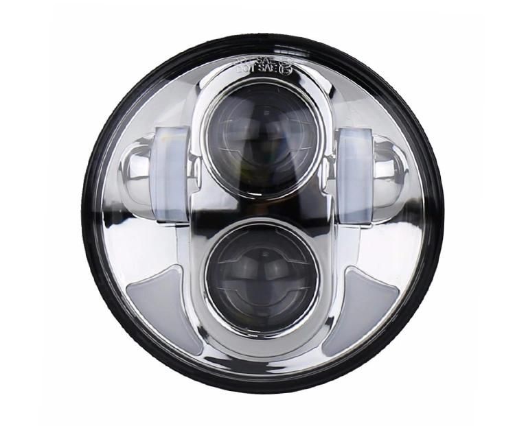 White DRL High Low Projector LED Headlight for Glide Low Rider Harley Motorcycle 5.75 Inch Headlamp LED Motorcycle Light
