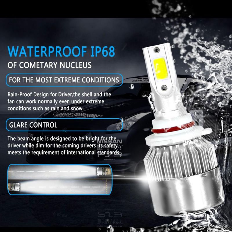 Wholesale Cheap 9005 Hb3 C6 LED Headlight Bulb 72W 8000lm