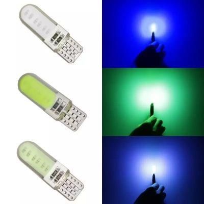 LED T10 Wedge Light License Plate Lamp Fog Lamp COB High Power Plastic Lamp 12 Core Ultra High Brightness Reading Lamps