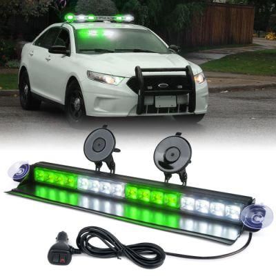 LED Visor Emergency Strobe Light Bar Windshield Traffic Advisor Dash Mount Warning Flashing Lights for Emergency Firefighter Vehicle Trucks