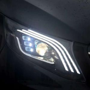 LED Headlight Laser Projector Lens Auto Lights 2015 Vito W447 Auto Lamps for Benz 2014 Valente Viano
