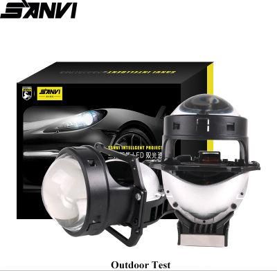 Sanvi 3 Inch 35W 6000K 12V Car Hella 5 LED Projector Lens Headlight Fitting LHD Rhd Flat Cutting Automotive LED Lighting Auto Lamps Universal