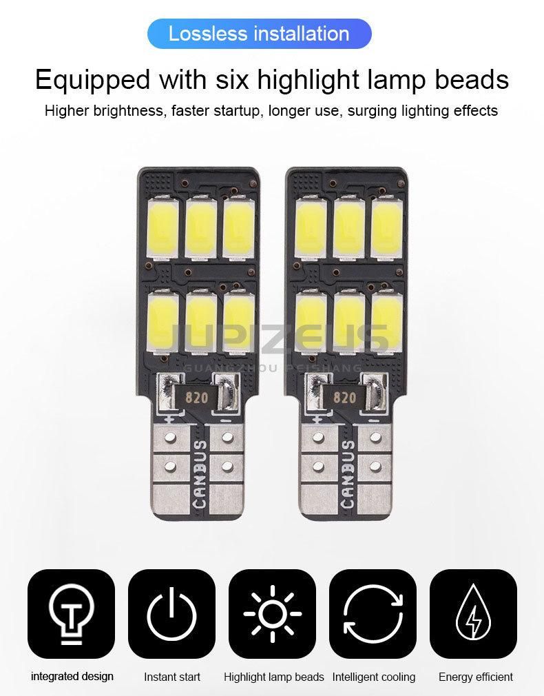 LED T10 Canbus Error Free 5630 6SMD LED T10 Auto Light Bulb Lamp for Car