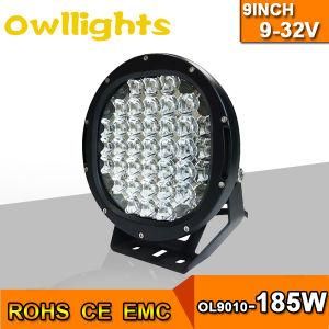 Auto Parts High Power LED Truck Light 9 Inch 185W LED Driving Lights for Tractors