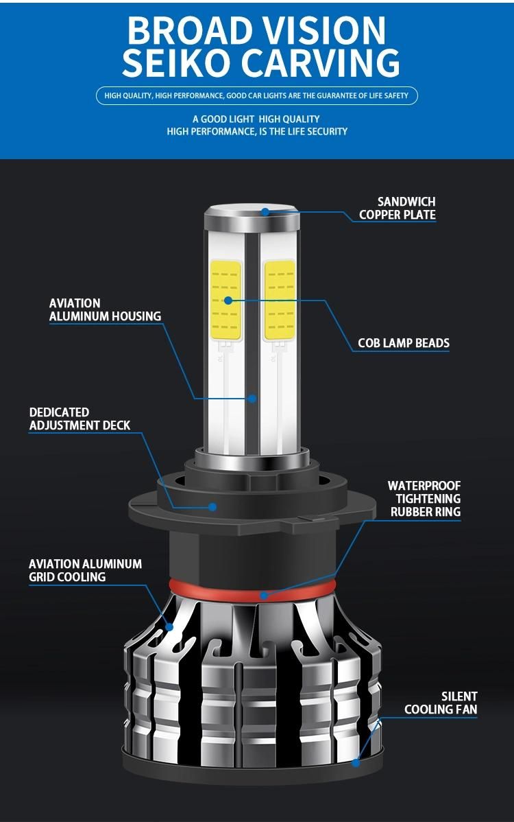 Car Lighting System Headlamp K9 Car LED Headlights Bulb 880 9012 H4 H7 H11 H13 Car Lights