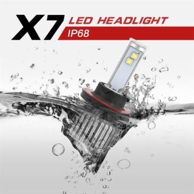 Hot Sale X7 H4 LED Headlight High Power Diamond Auto Lamps 40W White 6000K LED Car Lights Strongly Bright Headlight