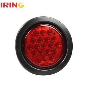 10-30V LED Red Round Fog Tail Light for Truck Trailer RV with DOT (LTL1073F)