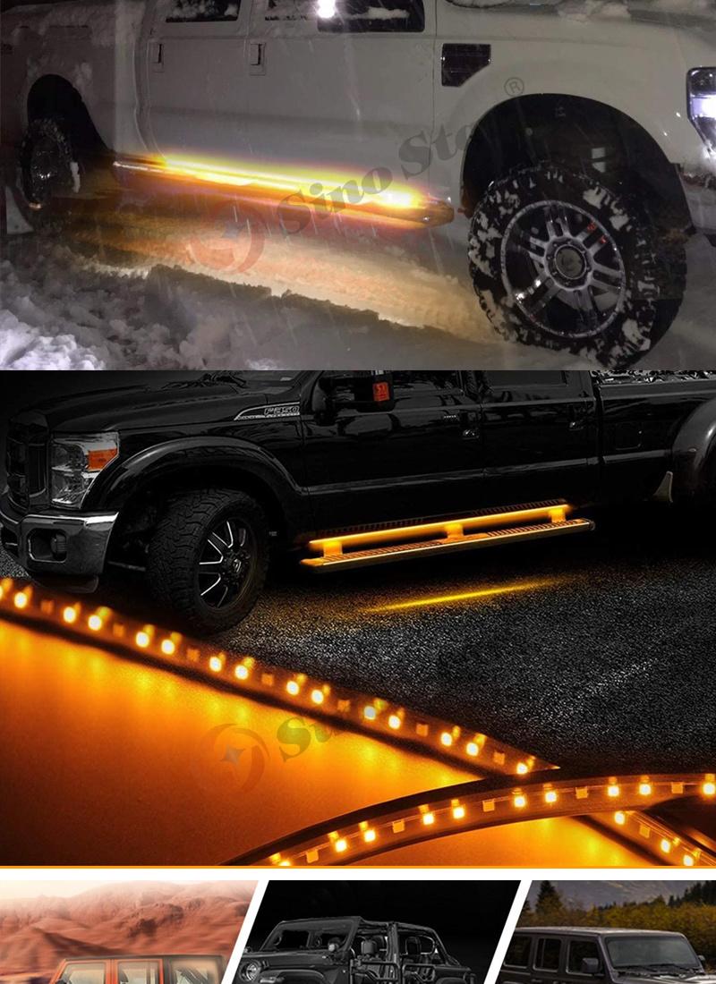 Sw71514820 2PCS 48" Car LED Running Board Light Kit Side Step Strip for Truck SUV