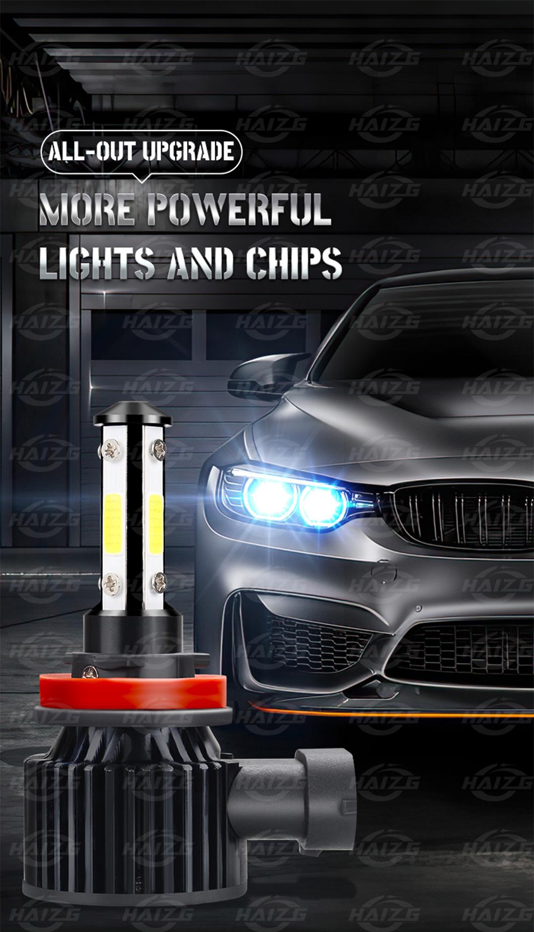 Haizg Wholesale H11 Auto Lamp LED Headlight 10000lm Car Light 50W 6500K LED Fog Light Bulb