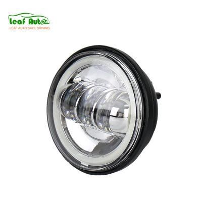 4-1/2&quot; 4.5 Inch LED Passing Light Auxiliary Lamp for Harley Davidson Sportster Motorcycle White DRL Halo Angel Eyes Fog Light