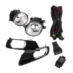1 Pair Car Fog Lamp for Toyota Camry 2007 2008 2009 Front Bumper Driving Grille Fog Light Cover W/ Harness Switch+Wiring Kit
