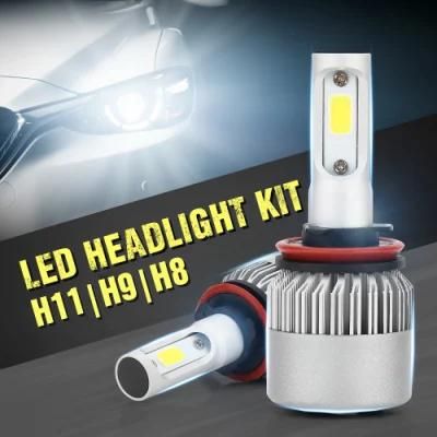 360 Degree Auto Lighting System H4 LED H7 13000lm Car LED Headlight Bulbs Auto Car S2 Mini H11 H7 H4 LED Head Light for Tuck