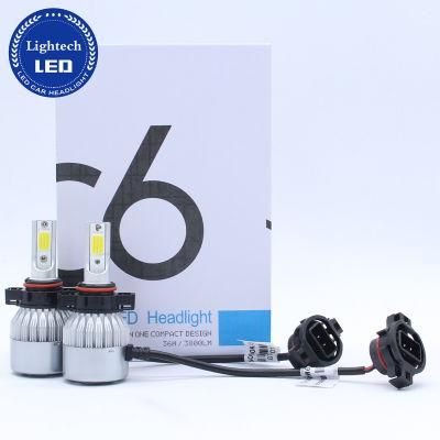 Auto Parts 12V 24V Hot Automotive Lighting 5202 H16 LED Headlight Kit 36W Car LED C6
