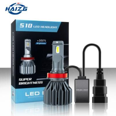 Haizg Factory Direct Sale LED Headlight Customized Your Logo in Drive S10 Car LED Headlamp