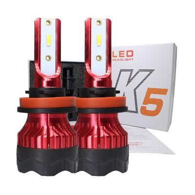 Super Bright 50W 4800lumen Csp LED Bulbs K5 H4 H7 H11 9005 9006 9004 9007 H1 H3 H13 LED Headlights